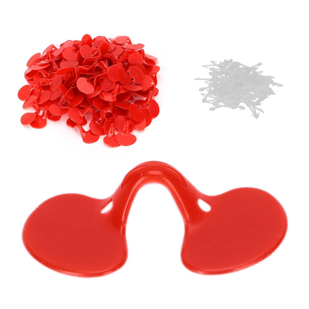 100 szt. Gogle Chicken Peeper AntiPecking dla kurczaków z zatorami na oku dla małych kurczaków(Pojedyncza belka )