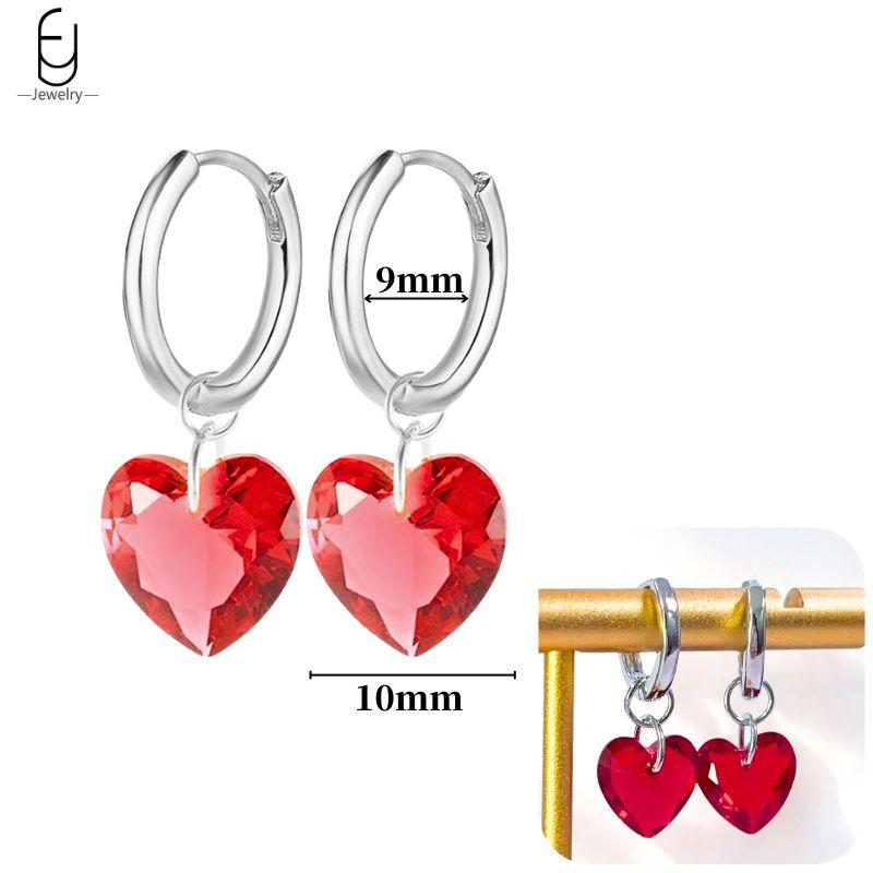 925 Silver Needle Cute Starfish/Shrimp Pendant Earrings Red Chili/ Star Enamel Gold Earrings For Women Fashion Jewelry