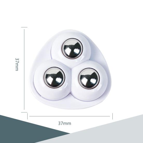 Yousheng 1 Set Ruota Universale Autoadesiva Forte Portante ABS 3 Perline Mini Pasta Pattumiera Fondo Girevole Puleggia Forniture per la Casa