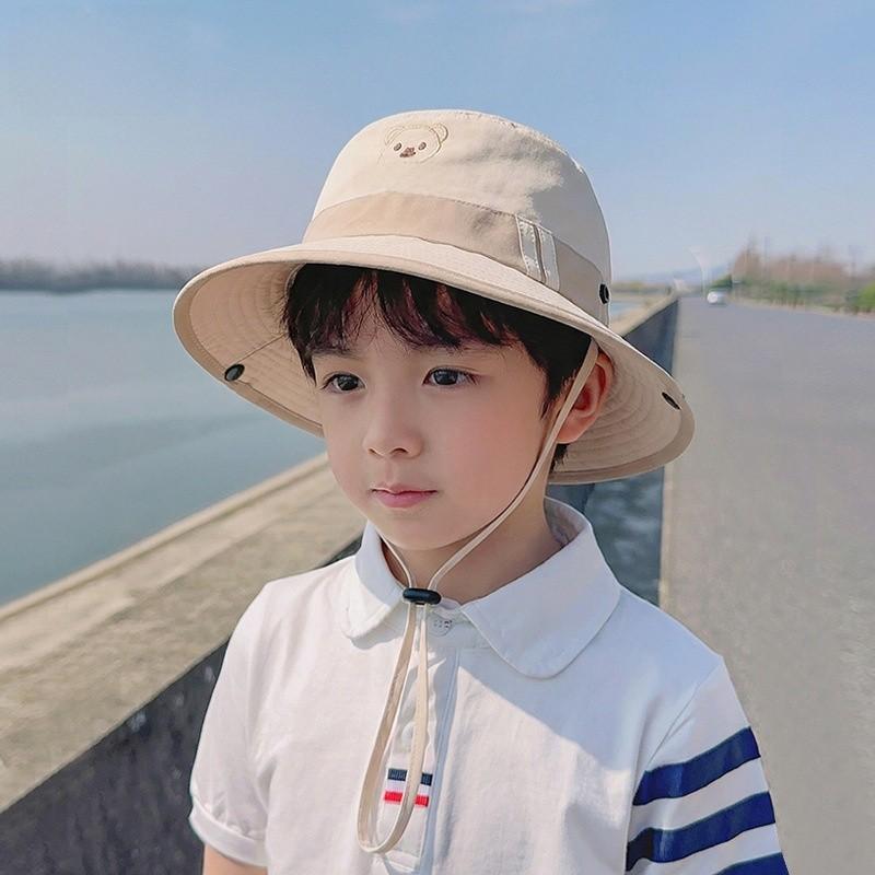 Kids Sun Hat With Large Brim And Breathable Nylon Fabric For Summer Outdoor