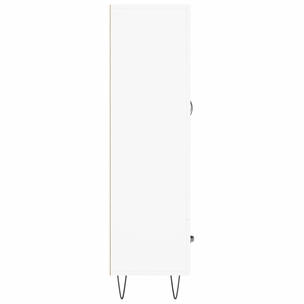 Highboard White 69.5 x 31 x 115 cm Engineered Wood