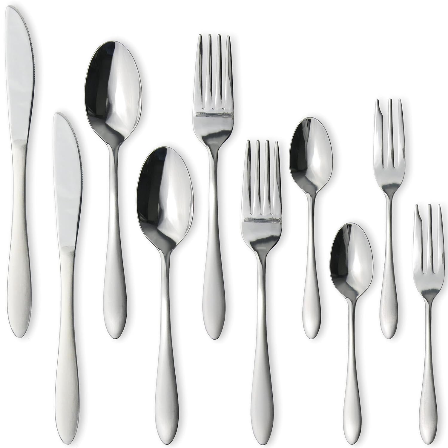 

Nagao Tsubame Sanjo Dinner Cutlery Set 10 Pieces 18-0 Stainless Steel Made Japan