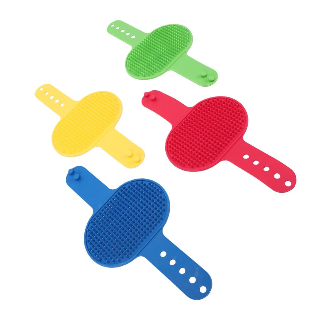 4pcs Cat Self Groomer Brush Silicone Adjustable Wall Corner Cat Massage Brush for Long Short Hair Kittens Four Pack