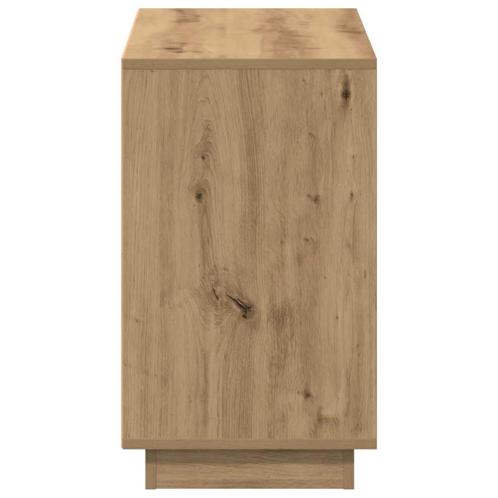 Vidaxl Komoda, Dąb Artisan, 102X35X55 Cm, Materiał Drewnopochodny