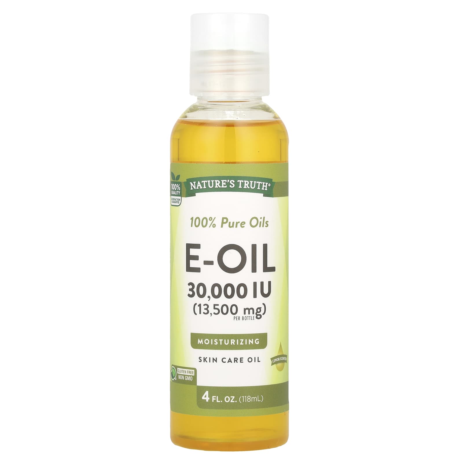 

Nature S Truth, Vitamin E-Oil, Lemon, 30,000Iu(13,500Mg), 118Ml(4Fl Oz)