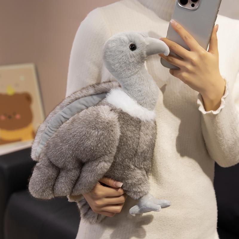 Peluche Vautour Simulation Aigle Vautour Animal Carnivore Peluche Vautour Animal Carnivore Jouet Enfants Fans Cadeau d'Anniversaire