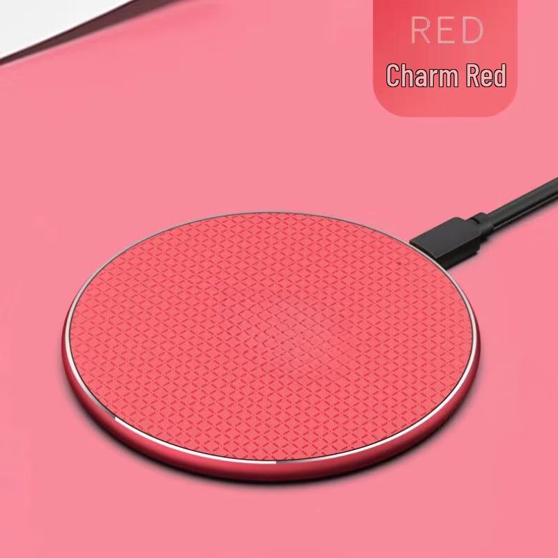 K8 20W Wireless Charger: Fast Charging, Aluminum Alloy, Cool & Round Design.