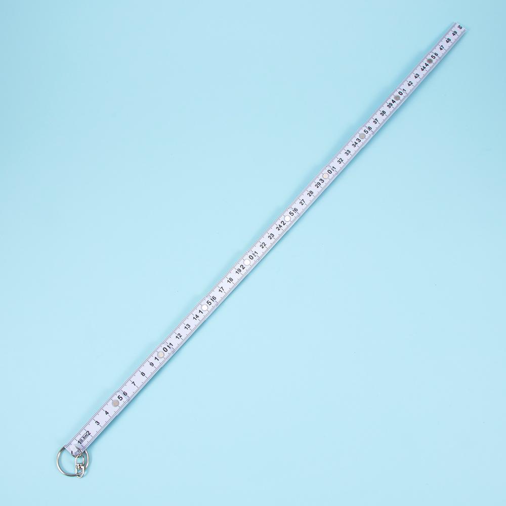 50cm Durable Folding Fold Key Finder Key Ring Measure Carpenter Key Chains Measuring Tool