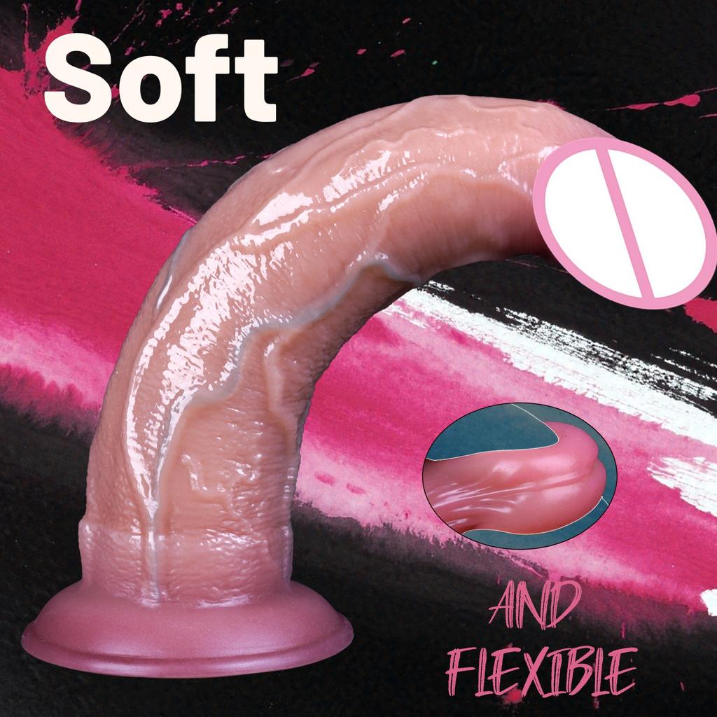 Anal Sex Toys Butt Plug Realistic Dildo Vagina Anal Masturbation Soft Silicone Penetration Penis G-Point Fake Dick For Women Men