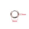 10 Stück 316L Edelstahl Creolen Ohrringe Damen Herren Punk Hiphop Kreisförmige Ohrstecker Ring Schmuck Goldfarbe Zubehör Großhandel