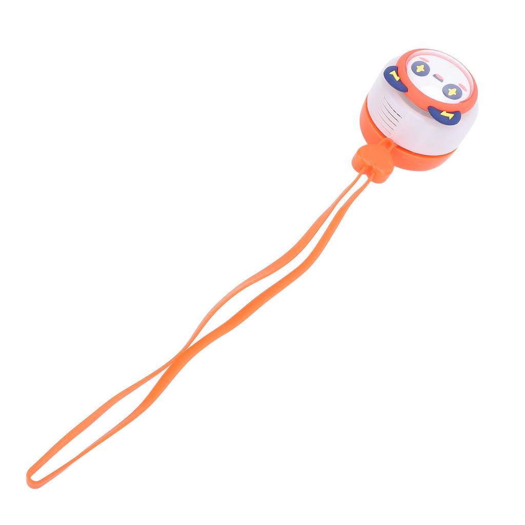 Nackenventilator Orange Niedlicher Bär USB Wiederaufladbar Tragbar Flügelblattlos Leise Handheld 3 Geschwindigkeiten Einstellbar