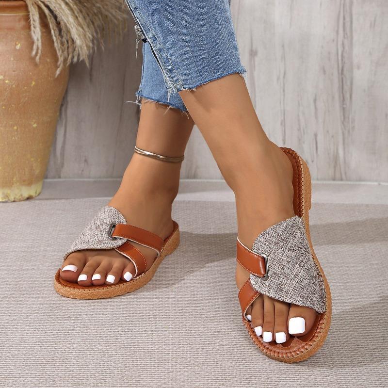 Large Size Flat Slippers Women Wear Casual Slippers in Summer