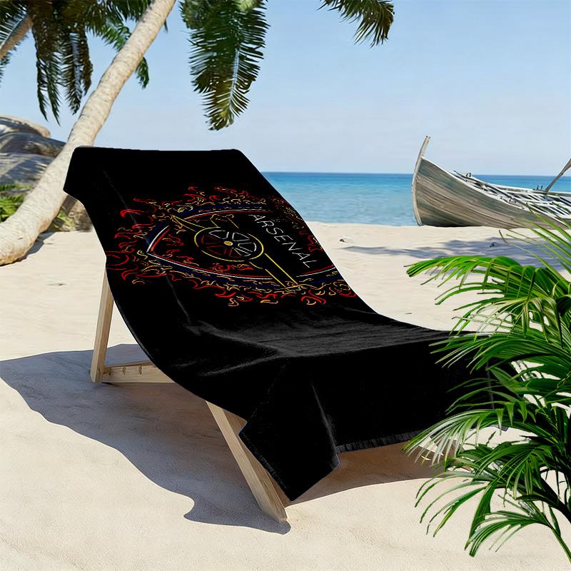 Arsenal Football Club3 Print Beach Towel, Large Soft Quick Dry Towel for Beach Camping Swimming