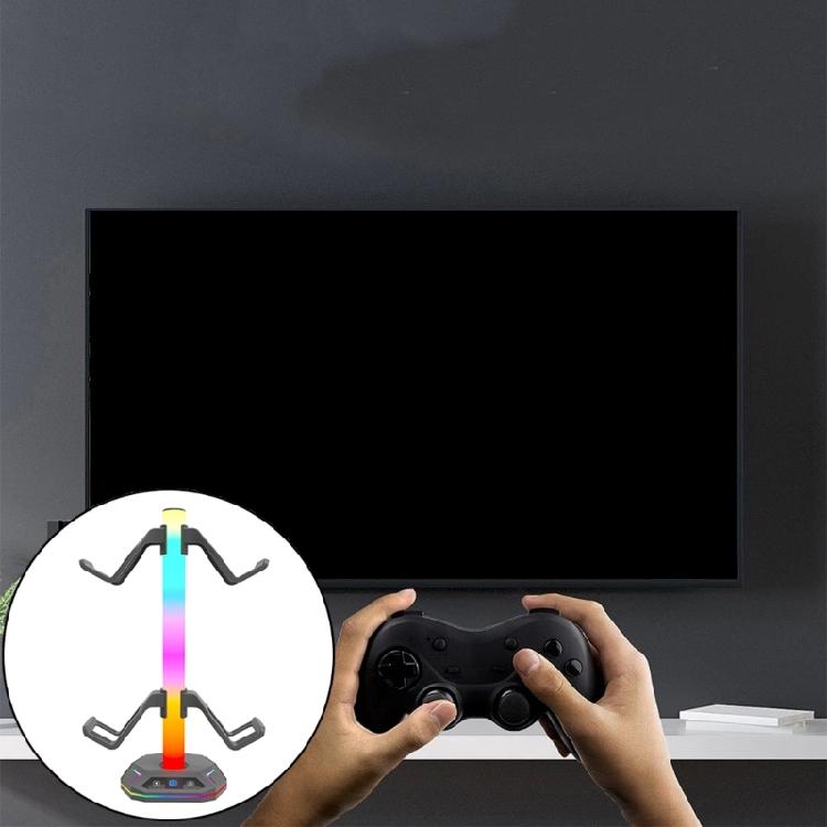 Gaming LED Headphone Stand Controller Holder Headsets Stand Controller Stand Hanger Gaming Dock Accessories for Desk