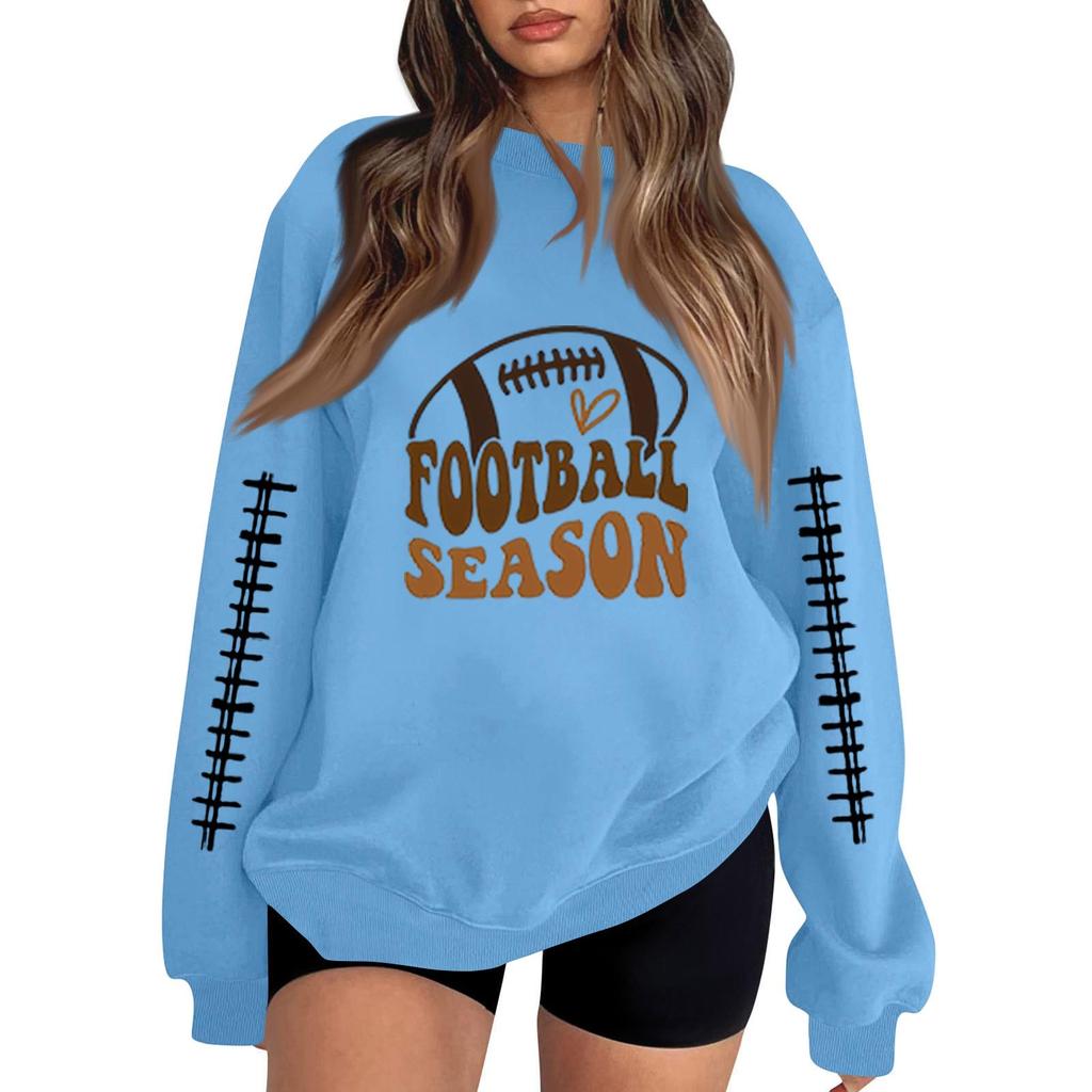 Unisex Lightweight Casual Long Sleeve Neck Pullover Sweatshirt with Fashion Print