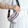 Colorful Laser Crossbody Running Waist Bag for Men and Women – Large Capacity Fitness Bag with Coin Purse and Phone Holder