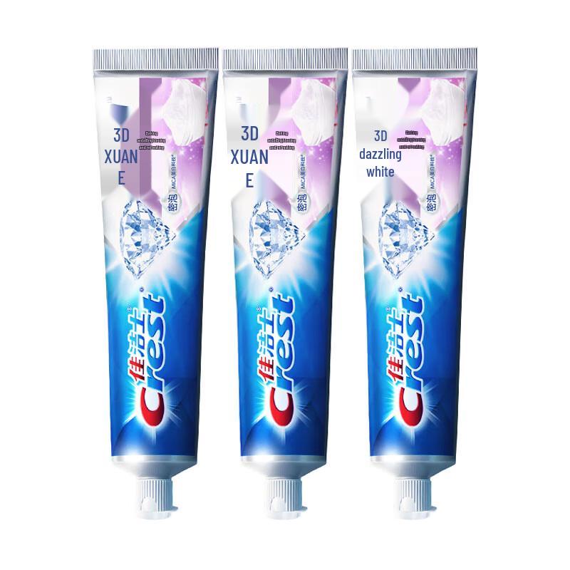 Crest 3D White Fluoride Toothpaste - 170g 3-Pack