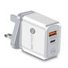 US/UK/EU Plug for QC 3.0 PD USB Charger 20w Type C Fast Charger Power Adapter Travel Phone Charging for Head Accessories