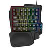 One-handed Keyboard Colorful Mechanical 35 Keys with Mobile Phone Throne PUBG Handle Mobile Game Chicken Eating Artifact