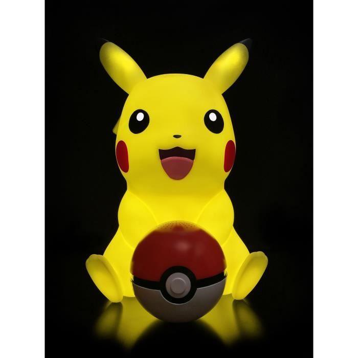 Figurine pikachu lumineuse teknofun - enceinte poke ball sans fil