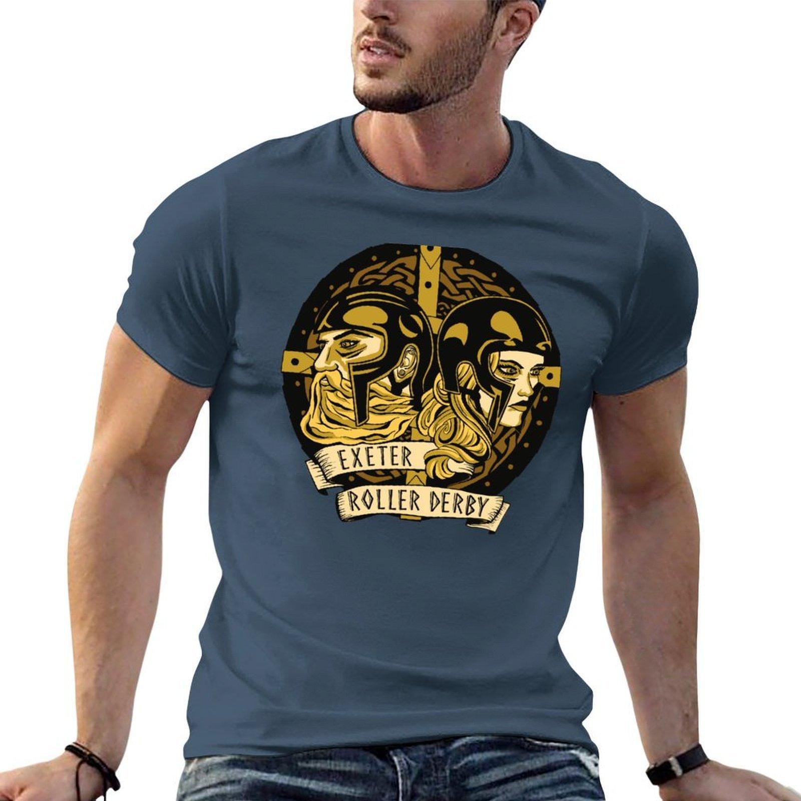 Exeter Roller Derby Logo Tshirt Heavy Duty Casual Work Tee S