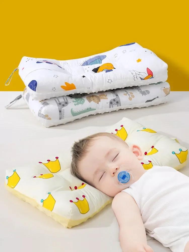Cartoon Animal Baby Pillow Pure Cotton Soft Breathable Double-sided Infant Soothing Pillow Kindergarten Nap Dedicated Pillow