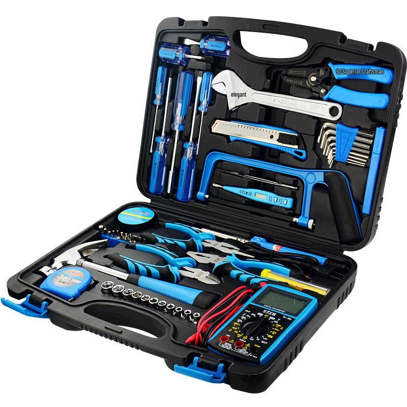 Handwerker Heimwerkzeugset: Elektrikerwerkzeugkasten mit Multimeter für elektrische Reparaturen & Studentenausbildung