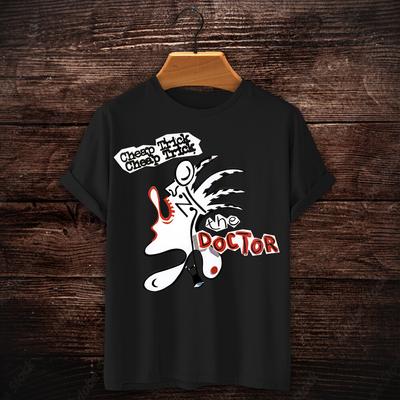 De Doctor T-shirt Tops Tee Cheap Trick Rick Nielsen Randy Hogan Bun E Carlos