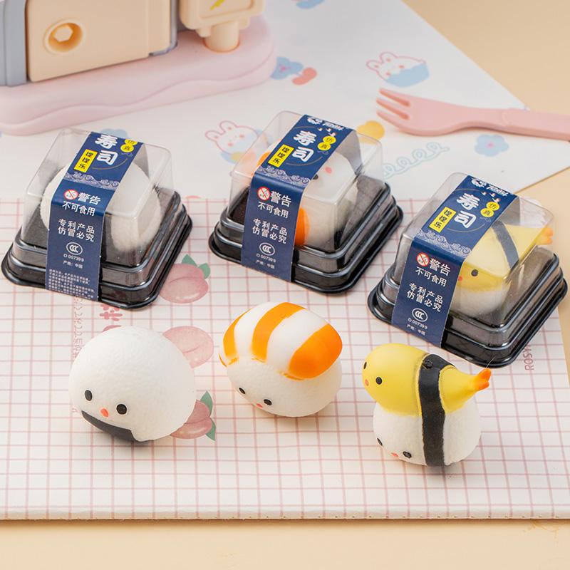Sushi Squishy Essenssimulation Spielzeug Weicher Sensorischer Knetball Anti-Stress-Ball Mochi Squishy Abreagier-Entlüftungsspielzeug Party-Geschenktüten-Füller