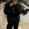 Men's Baroque Style Suede Velvet Jacket - Korean & Japanese Spring/Autumn Trendy Style