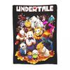 Undertale Skull Sans Video Game Blanket Ultra Soft Funny Design Throw Blankets for Couch Multi-size Quilt