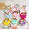 Adorable Silicone Children's Bag Mini Rainbow Crossbody Purse For Kids Unisex