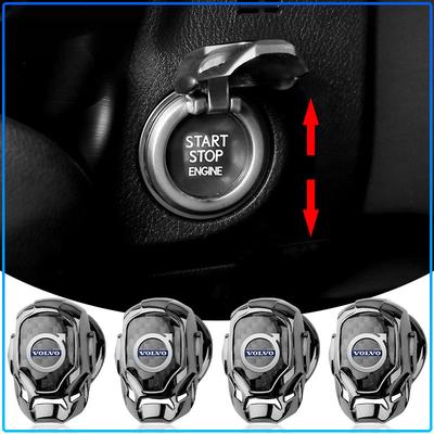1Pcs Car One-Click Start Buttons Protective Cover Emblem Decoration For XC60 XC90 S60 S80 S40 V40 V60 V70 V50 XC70
