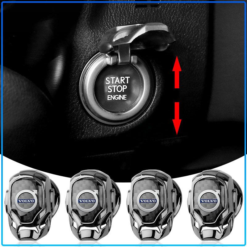 Car One-click Start Protective Cover Interior Button Decoration Sticker For Volvo Rdesign XC90 S60 XC60 V70 S80 S40 V50 V40 V60 C30 S70