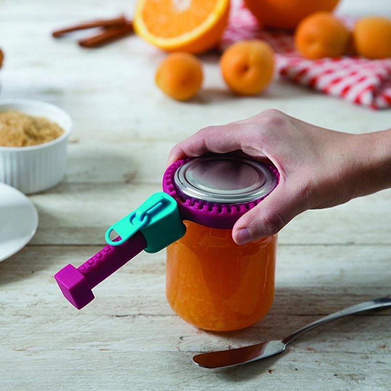 Zip-Style Multi-Functional Anti-Slip Can Opener & Bottle Opener