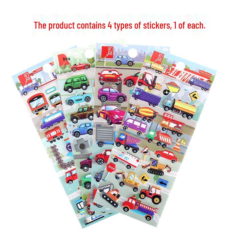 Kinder-Charakter-Sticker & Aktivitätensammlung