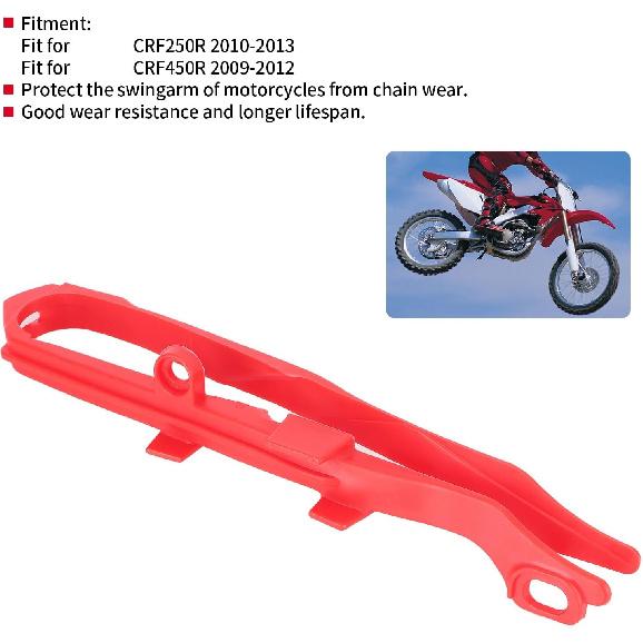 Acouto Chain Slider Swingarm Protector Accessory Fit for CRF250R CRF450R Chain Slider Chain CRF250R Red Chain Slider CRF450R Chain Sliding for