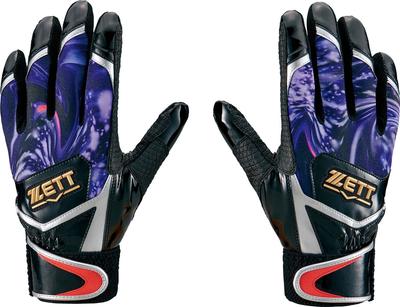 ZETT Impact Z Batting Gloves for General Ambidextrous Excellent Black X Silver Size S Baseball, Use, Grip, Fit, (1913), (BG919C)