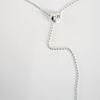 URBANIA Silver Heart Chain Drop Necklace DDA0046