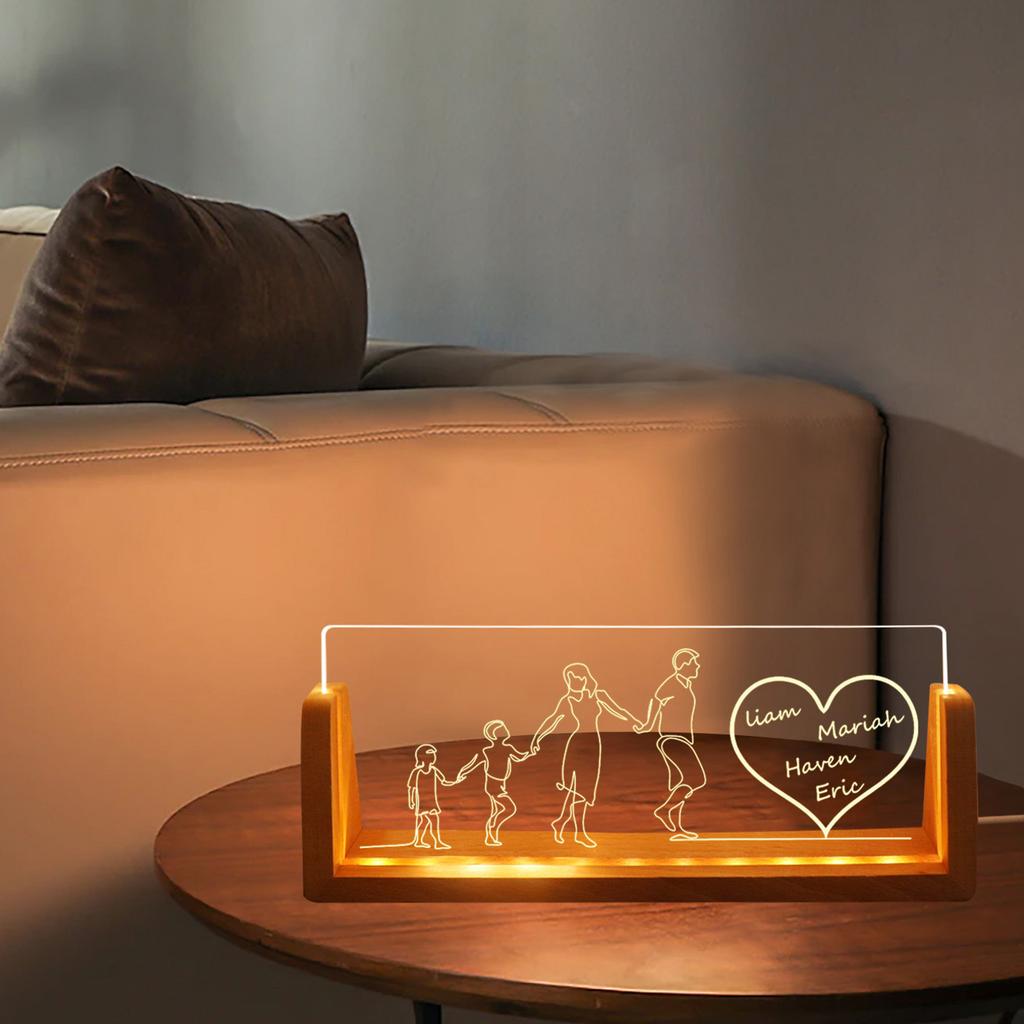 Personalized Name Plate For Desk Business Desk Gift With LED Stand Elegant Gift For Coworkers Employees Work Gift For Team Members