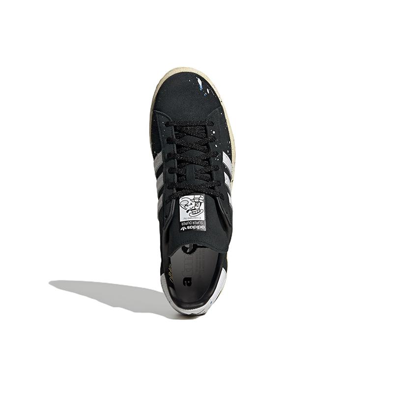 COOK X Adidas Campus 80 Paint Splatter - Black Unisex Sneakers Core-Black Footwear-White Chalk GY7006