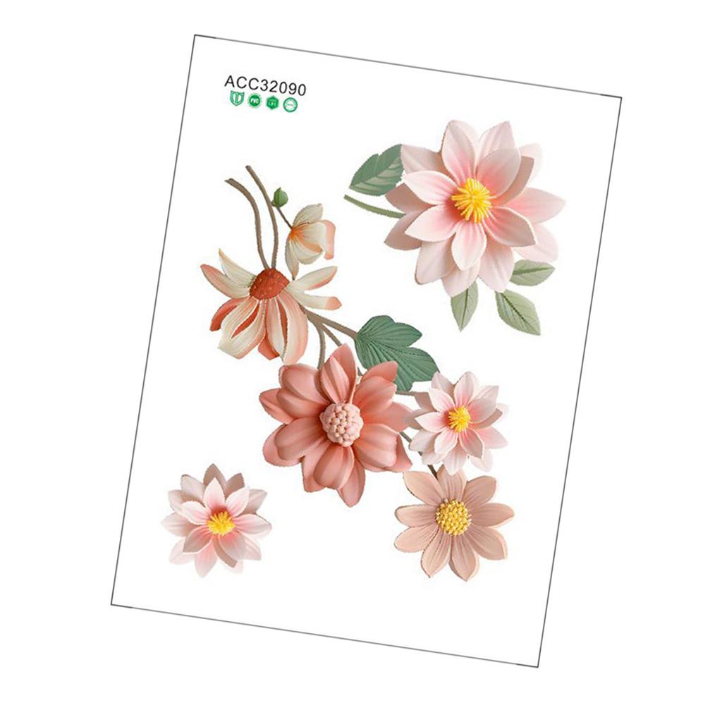 Elegantní květinový světelný spínač obtisk vodotěsná nálepka pro obývací pokoj ložnice koupelna krásné květiny domácí dekorace