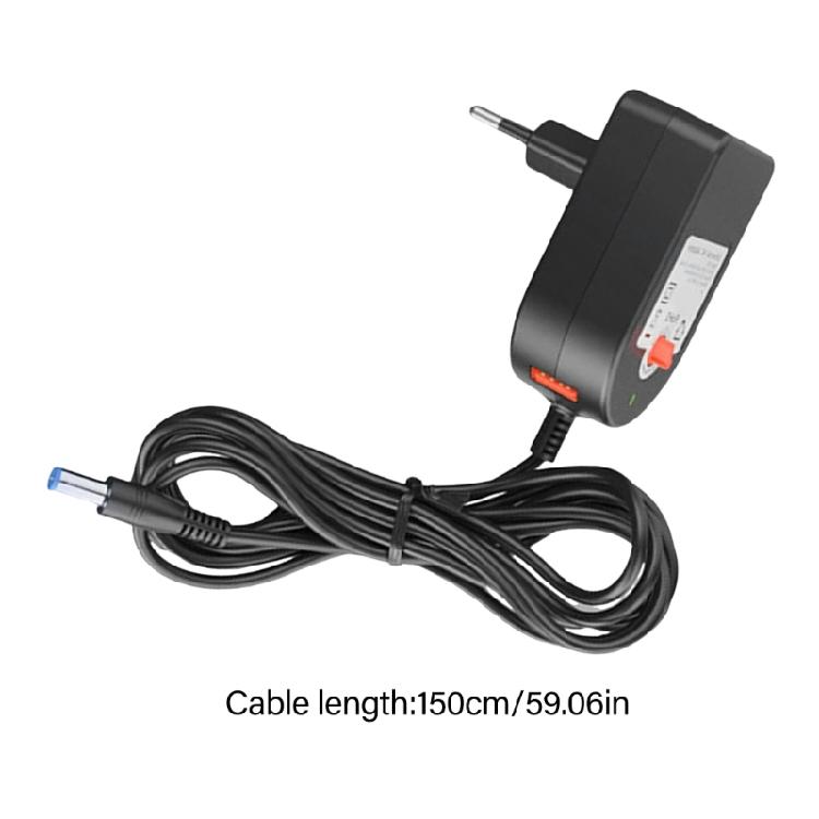 3-12V Adjustable Power Supply Adapter 36W with Overloads Protections 14 Interchangeable Connectors Charger