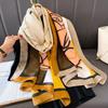 The new printing silk scarf spring and summer outside take sunscreen scarf beach towel thin section warm neck temperament versatile ladies