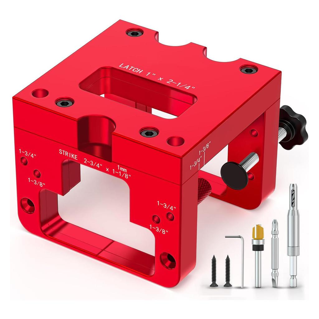 Door Lock Installation Kit 1in X 2 1 4in Door Latch Mortise Tool for 1 3 8 Inch 1 3 4 Inch Doors