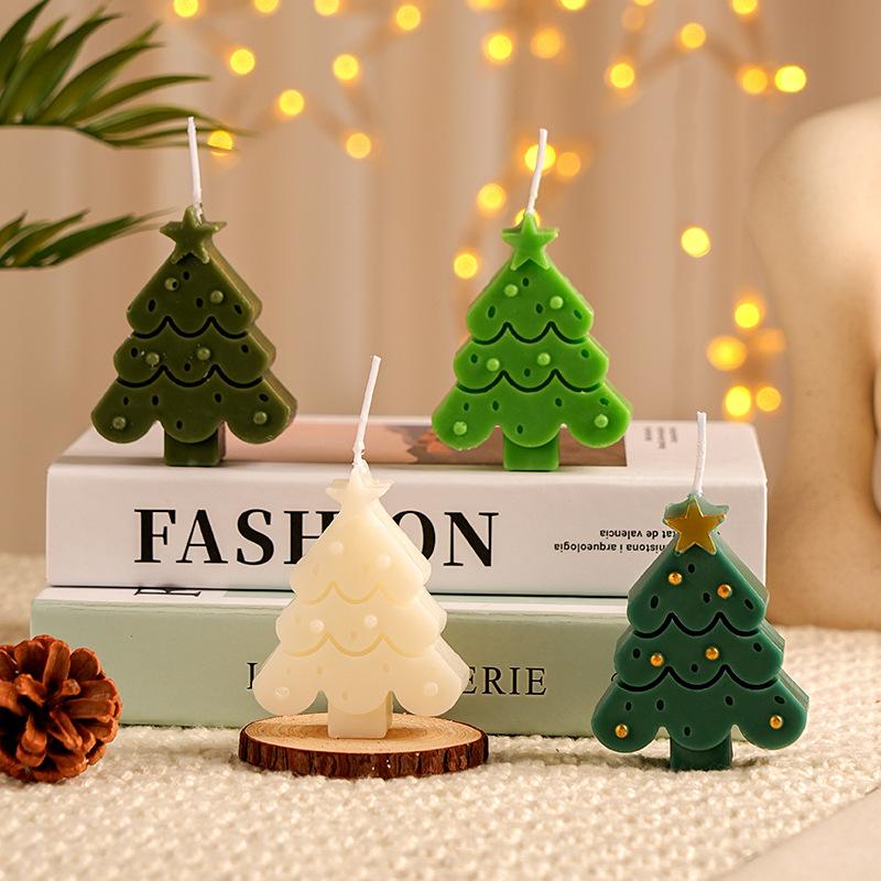 Christmas Creative Handmade Fragrance Candles Hand In Hand Gift Christmas Tree Deer Shaped Aromatherapy Candles