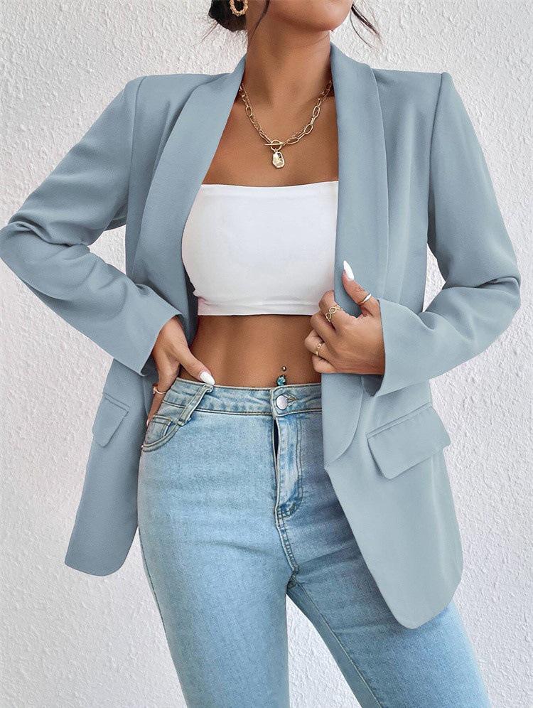 

2025 Women s Versatile Spring/Autumn European American Jacket - Fashionable and Unique Commuting Suit Medium