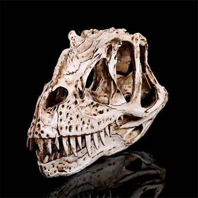 Reçine Dinozor Kafatası İskeleti Baş Heykelcik Heykel Ceratosaurus El Sanatları Heykeller Dekorasyon Cadılar Bayramı Ev Dekorasyonu Hediyesi