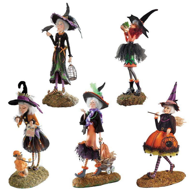 Urocza Lalka Czarownicy na Halloween Dekoracja Idealna na Biurko i Świętowania