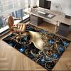Siamese Cat Rug for Office Desk  Stylish Animal Print Mat Comfortable Seating Area Unique Desk Accessories Skid resistant carpet